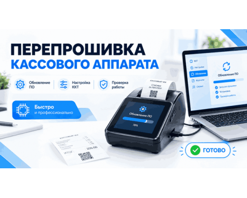 Перепрошивка кассового аппарата