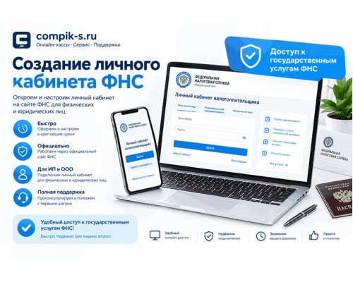 Создание личного кабинета ФНС