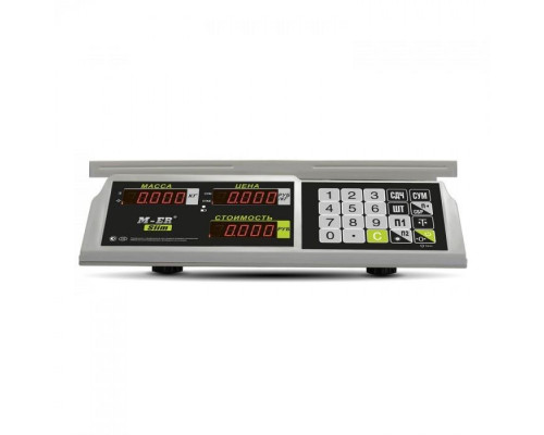 Весы торговые Mertech M-ER 326 AC-32.5 "Slim" (LED, Белые)