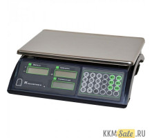 Весы торговые МЕХЭЛЕКТРОН-М ВР4900-15-2Д-АБ 10 (LCD, Темный)
