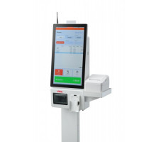 Касса самообслуживания АТОЛ КСО 3210 (21.5", J6412, SSD, 4G/128G, Без ОС, сканер Mindeo, Indicator light, держ. EFT/принтер)