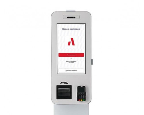 Касса самообслуживания АТОЛ КСО 3245 (8/256Gb, без WiFi, без ОС, Mindeo, Ind., Кр.пин-пад, Кр.ФР)