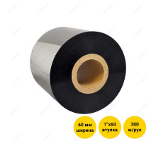 Риббон (красящая лента) 60 мм х 300 м, втулка 1" x 60 мм, WAX PREMIUM (OUT)