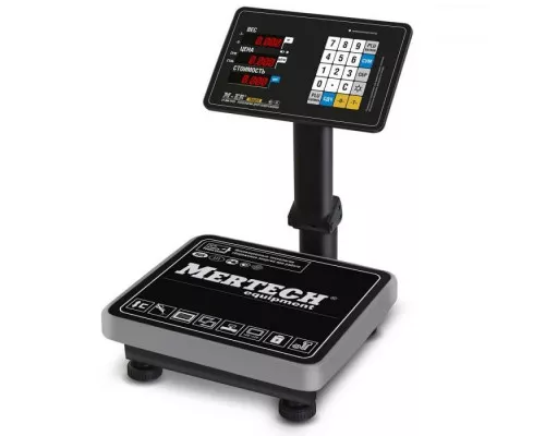Весы напольные торговые Mertech M-ER 333 ACPU-60.20 (с расч. стоимости LED)