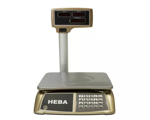 Весы торговые НЕВА НВ-25-1.5-203 со стойкой (красный индикатор)