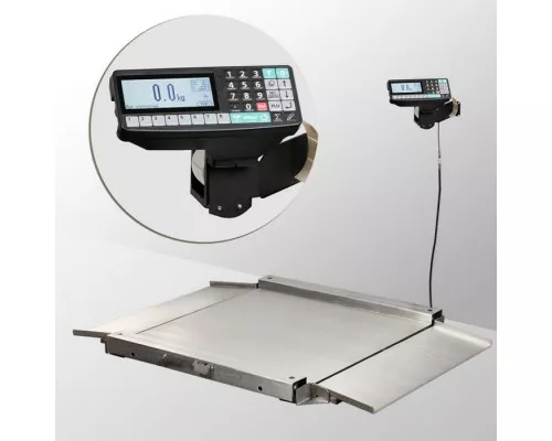 Весы платформенные с пандусом с печатью этикеток Масса-К 4D-LA.S-15/12-2000_RP