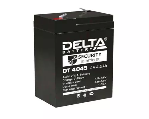 Аккумулятор Delta DT 4045 (4В/ 4.5Ач) (70*47*105)